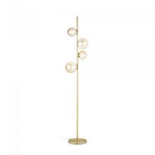 Perlage lampa stojąca 3xG9 złota matowa